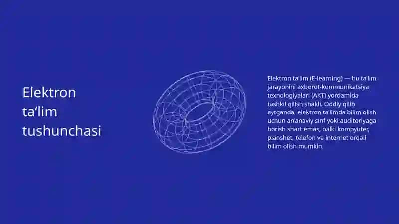 Elektron ta'limda mavjudlik va UDL tamoyillari, dizayn, asboblar, test 3