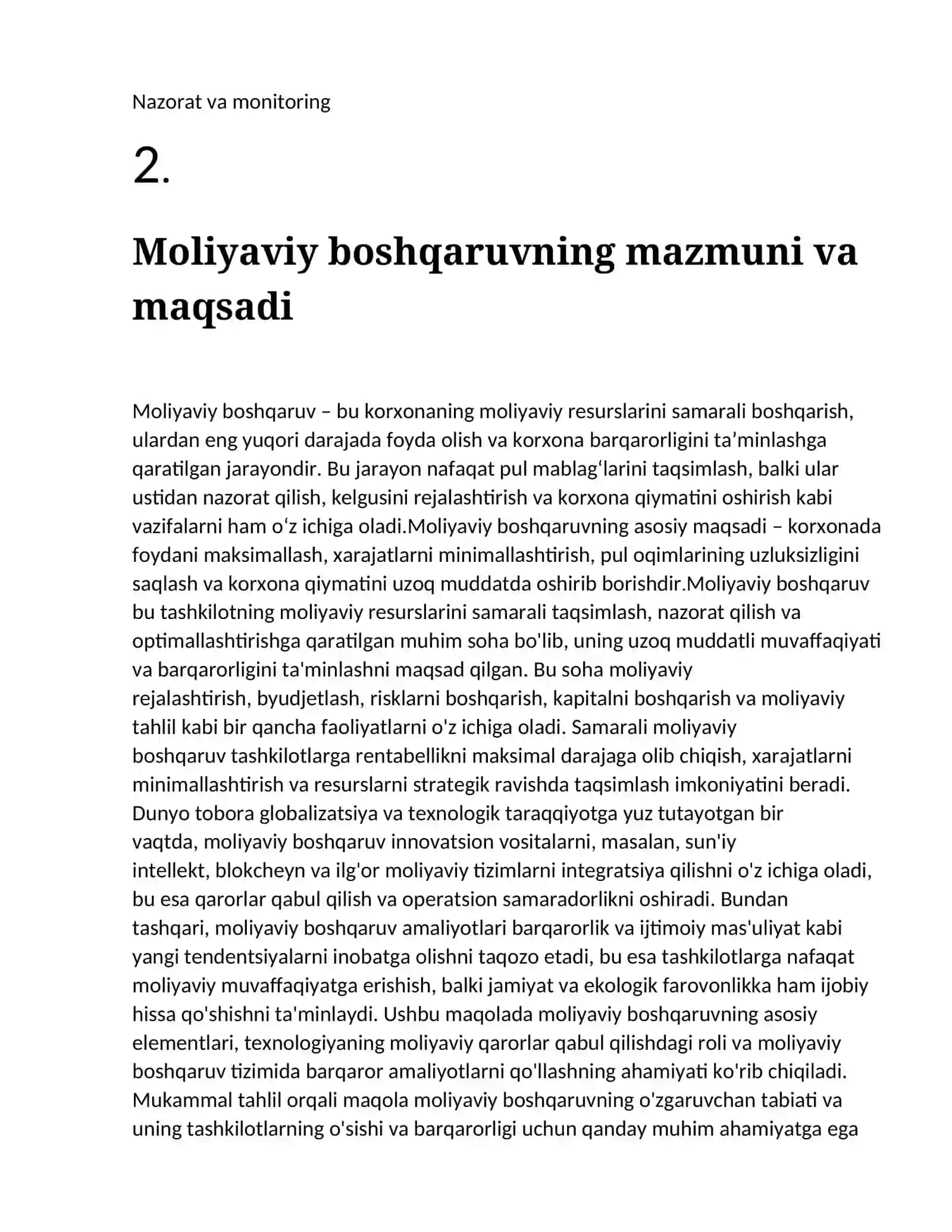 MOLIYAVIY BOSHQARUV 3