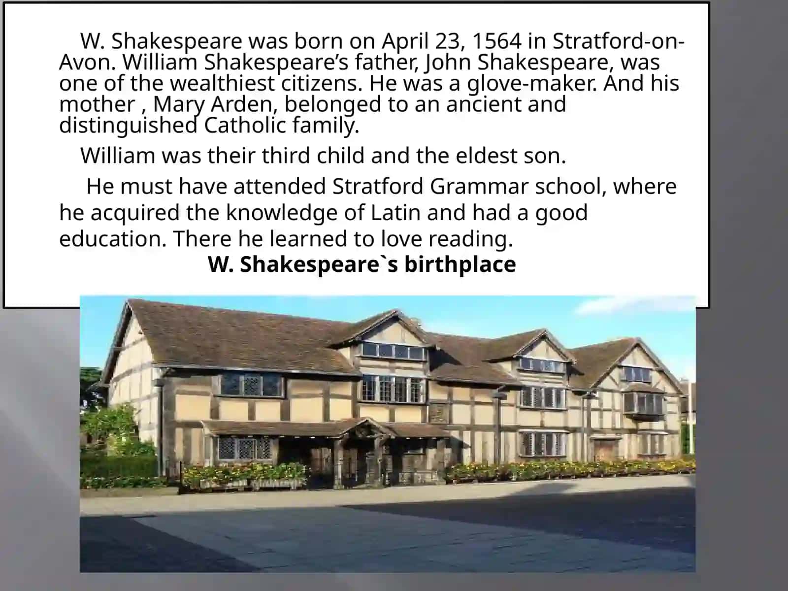 William Shakespeare.(1564-1616) 3