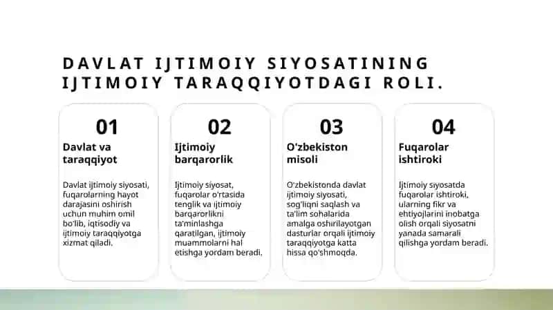 Davlatning ijtimoiy siyosati 3