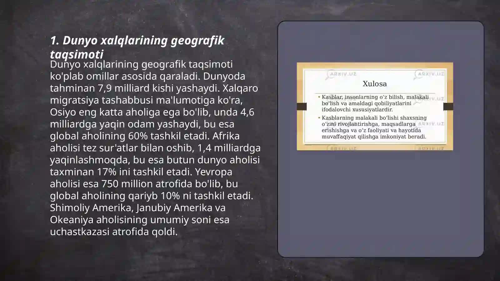 Dunyo xalqlari klassifikatsiyasi 3