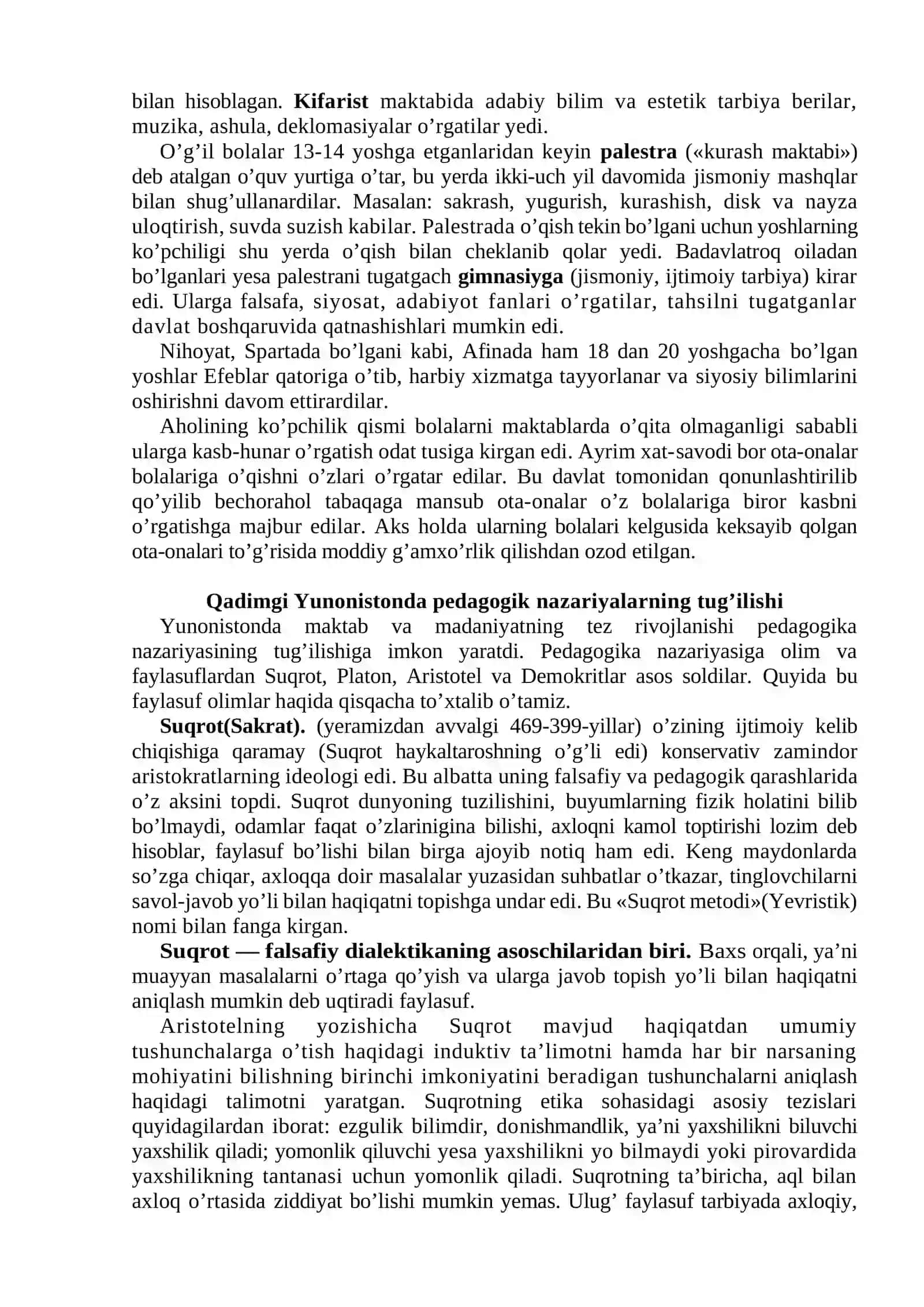 ANTIK DAVRLARDAN VII ASRGACHA TARBIYA VA PEDAGOGIK FIKRLAR 3