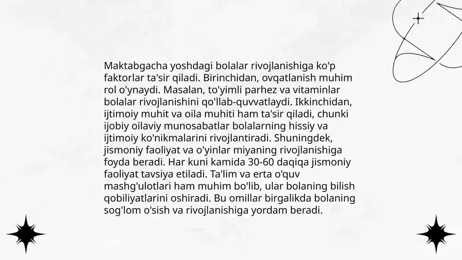 Ilk bolalik davrida maktabgacha yoshda bolalar harakat kònikmalarining rivojlanish xususiyatlari 3