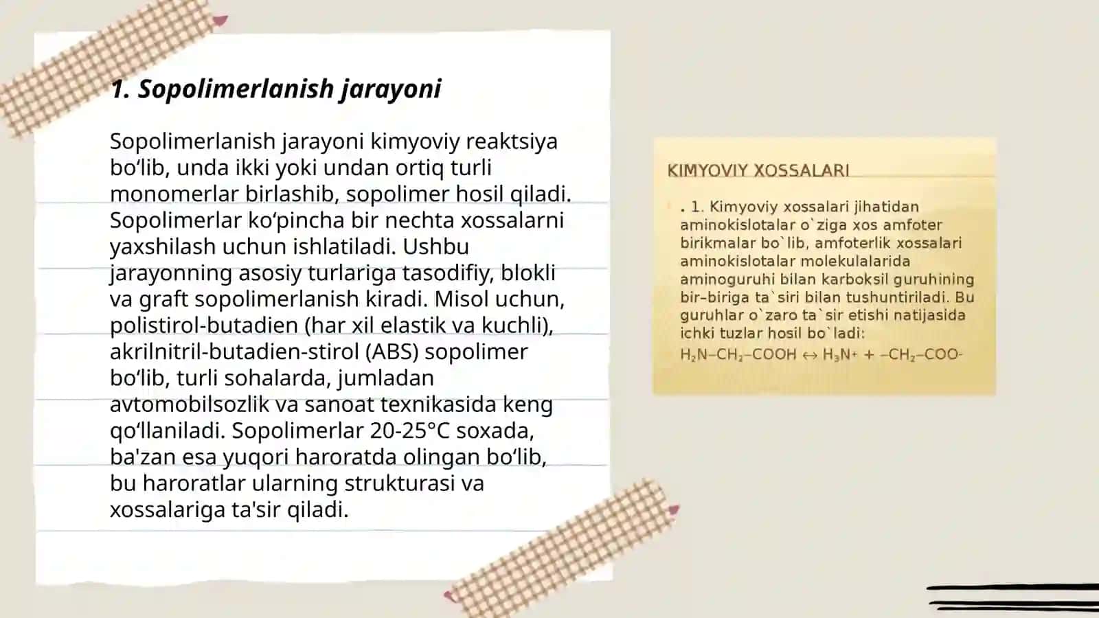 Sopolimerlanish reaksiyasi bõyincha olinadigan sintetik kauchuklar 3