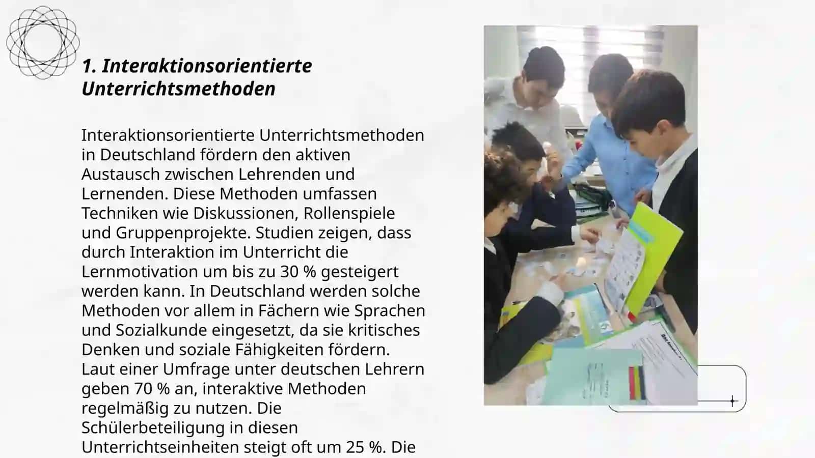 Wie verändert sich die Lerneaktivierung, wenn ich den Unterricht interaktionsorintiert organisiere? DLL 4 3