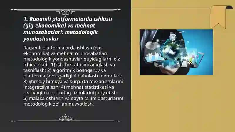 Raqamli iqtisodiyot sharoitida bandlikning zamonaviy shakllarini joriy etish metodologik-uslubiy asoslarini takomillashtirish 3