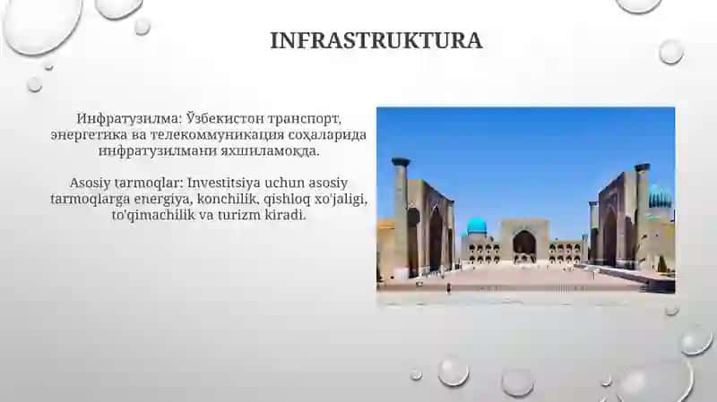 Oʻzbekiston respublikasi investitsiya muhitini oʻrganish 3
