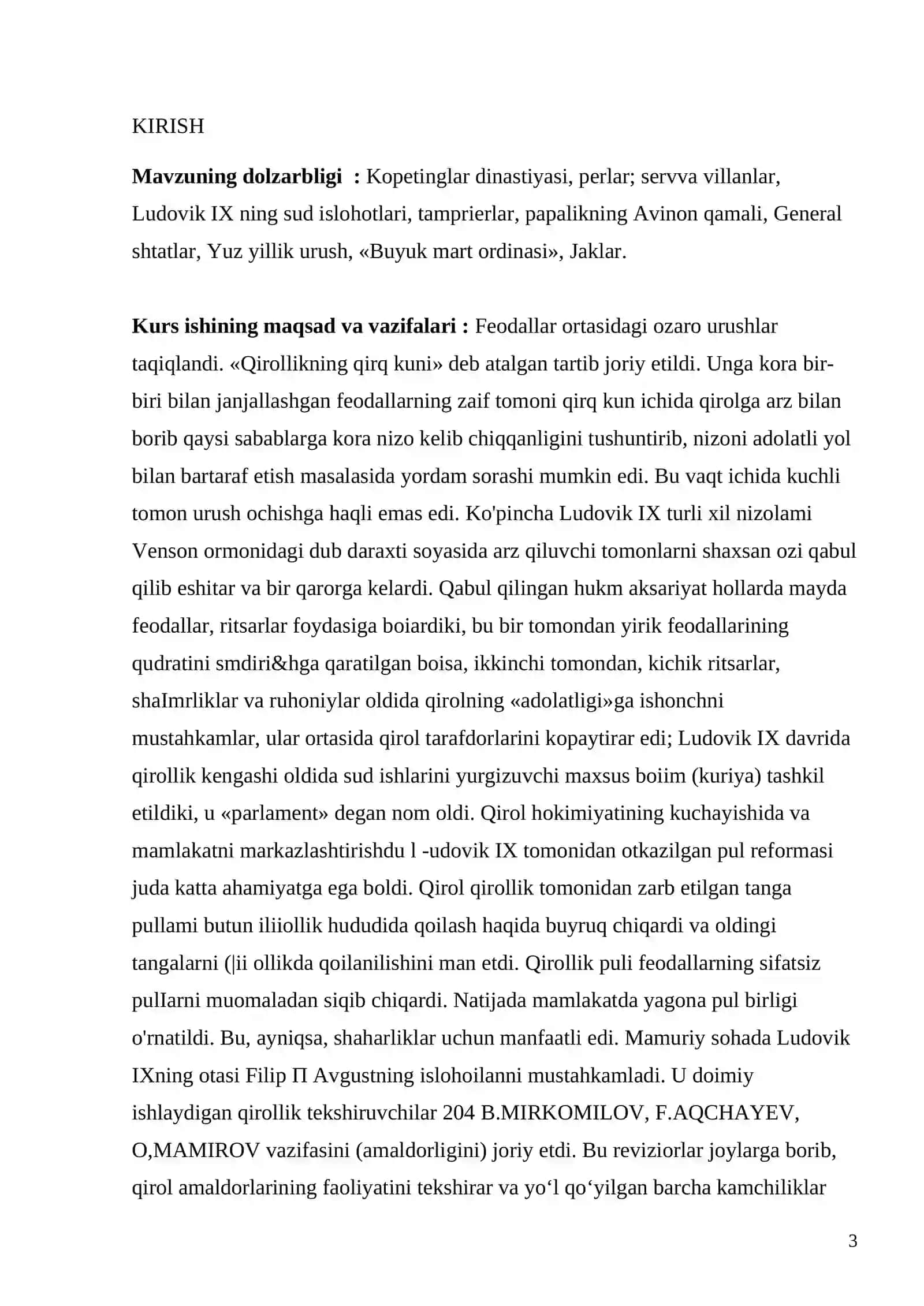XI – XV asrlarda Fransiya manfakturasining shakllanishi va rivojlanishi 3