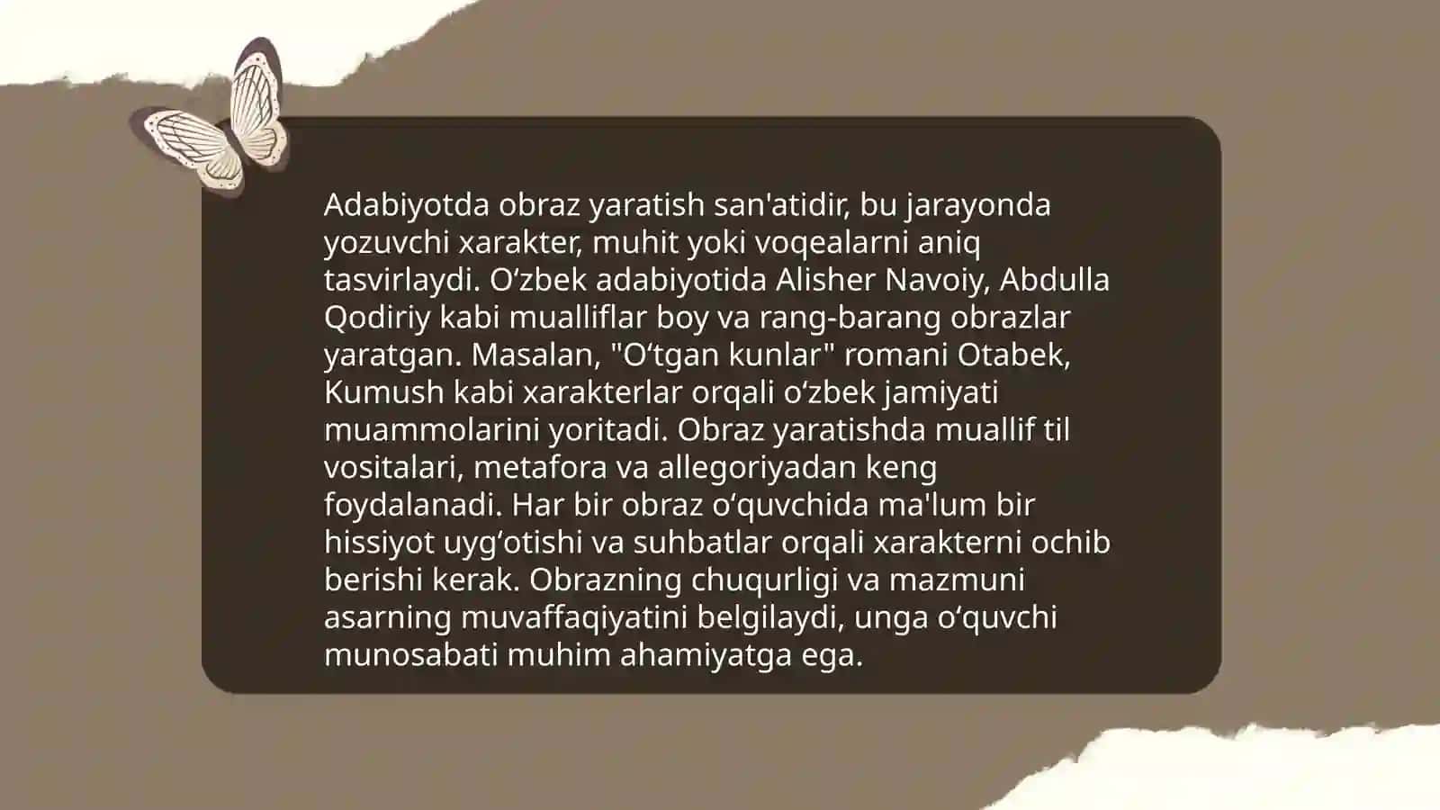 Badiiy matnda gapni tanlab yozing 3