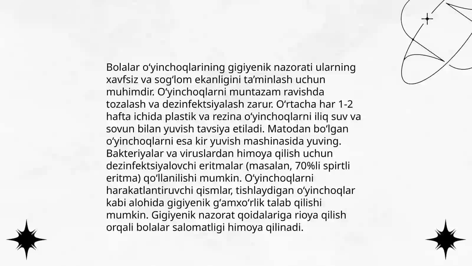 Bolalar ooʻyinchoqlariga gigiyenik baho berish 3