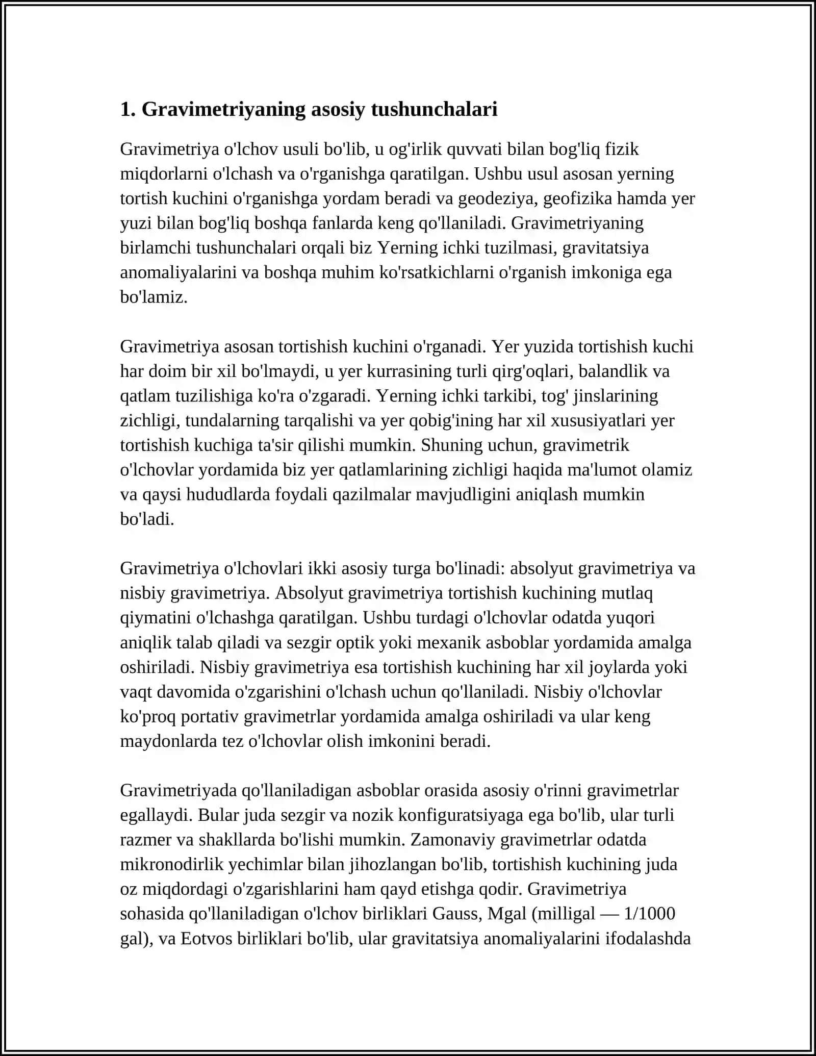GRAVIMETRIYA 3