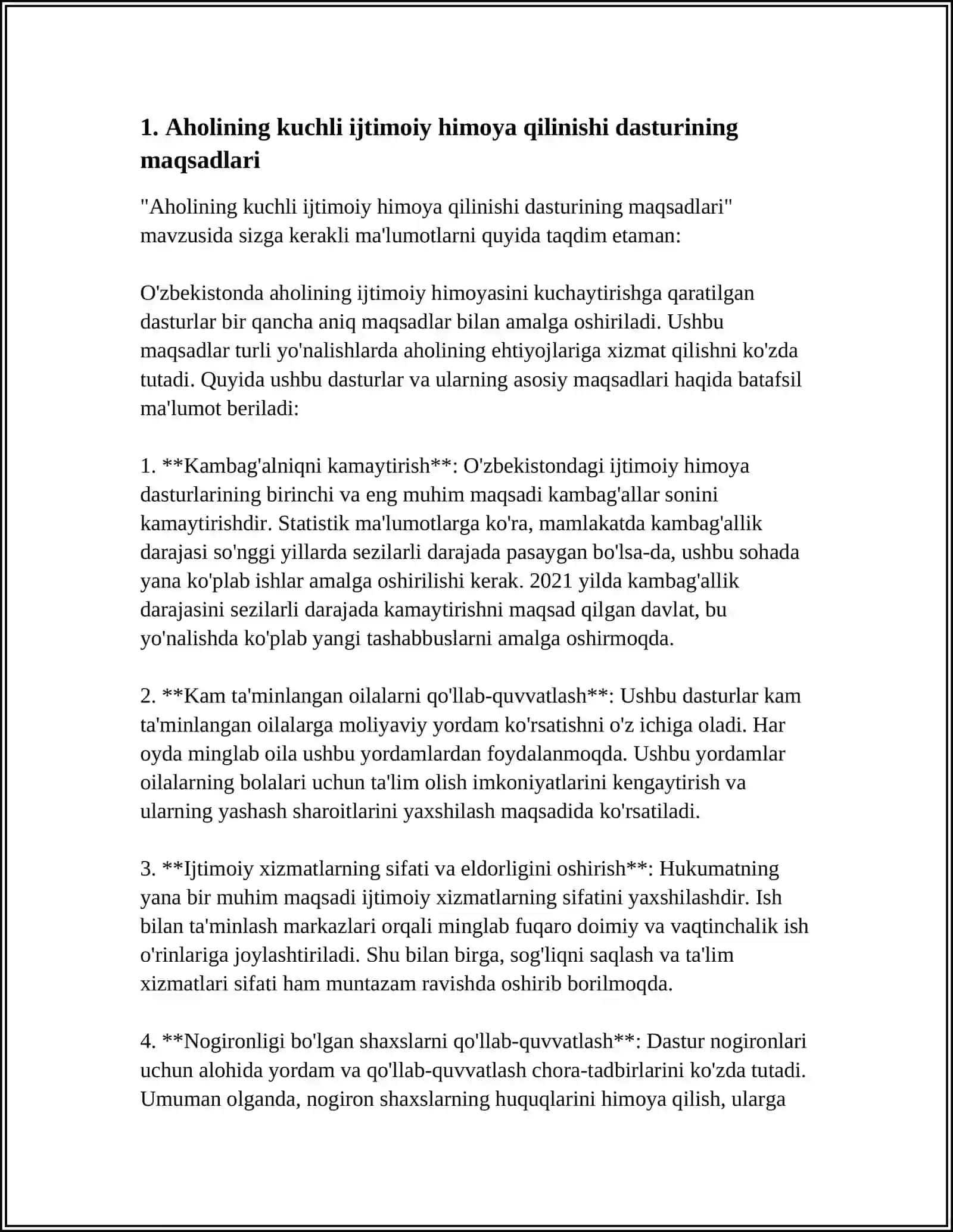 AHOLINING KUCHLI IJTIMOYI HIMOYA QILISH DAVLAT DASTURINING AMALIYOTGA TADBIQ ETILISHI 3