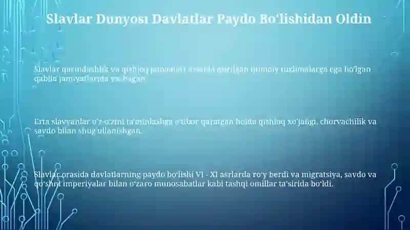 Erta slavyan davlatlarining paydo bo'lishi 3
