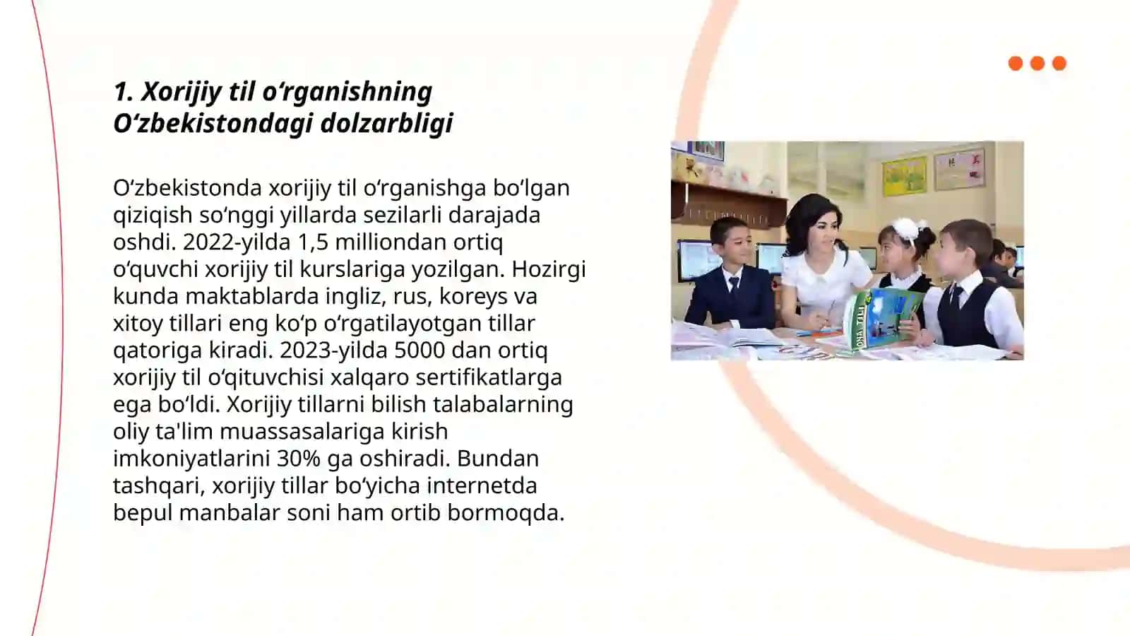 Xorijiy til sovodxonligi Yangi O'zbekiston taraqqiyotining muhim omili sifatida 3