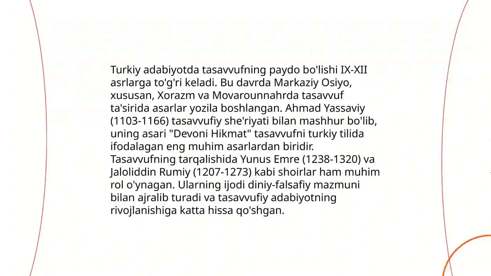Turkiy adabiyotda tasavvufning paydo bo'lishi 3