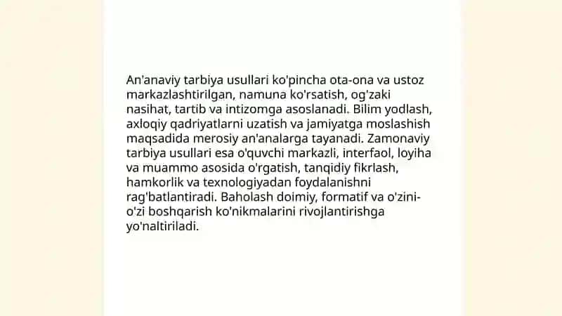 Tarbiya usullari va shakllari 3