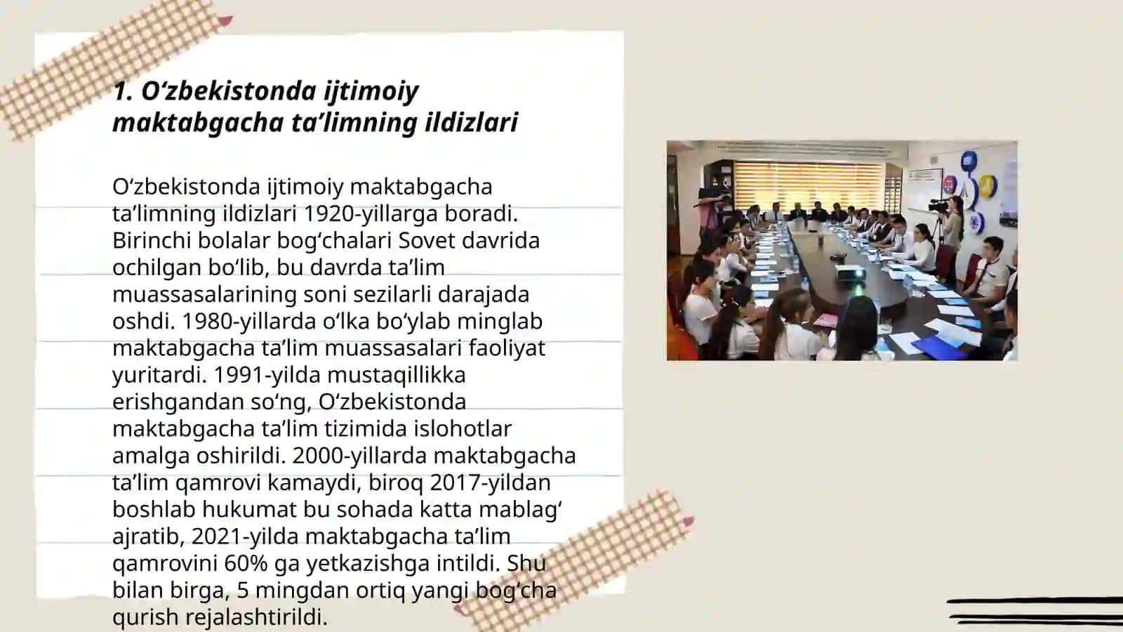 Oʻzbekistonda ijtimoiy maktabgacha taʼlimning ildizlari 3