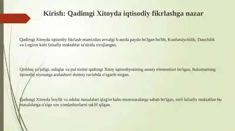 Qadimgi Xitoyda iqtisodiy fikrlash 3