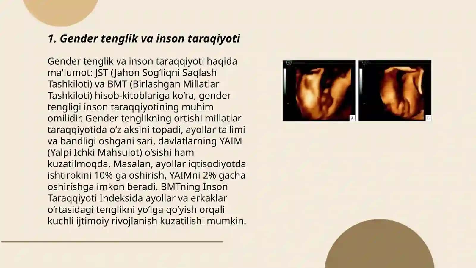 Inson taraqiyotining gender omlillari 3