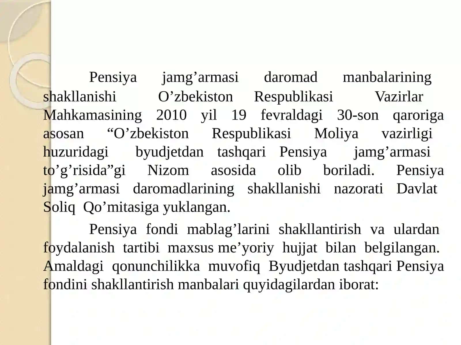 BYUDJETDAN TASHQARIPENSIYA JAMG’ARMASINING DAROMADLARI VA XARAJATLARI 3