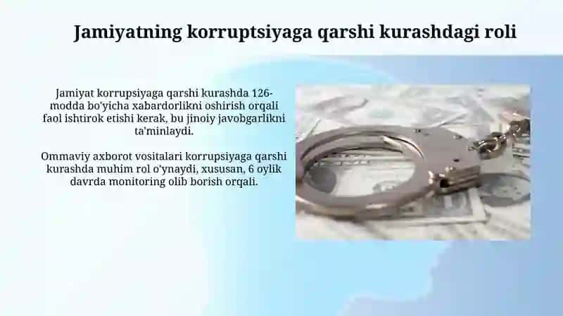O'zbekistonda korrupsiyaga qarshi kurash mexanizmi 3
