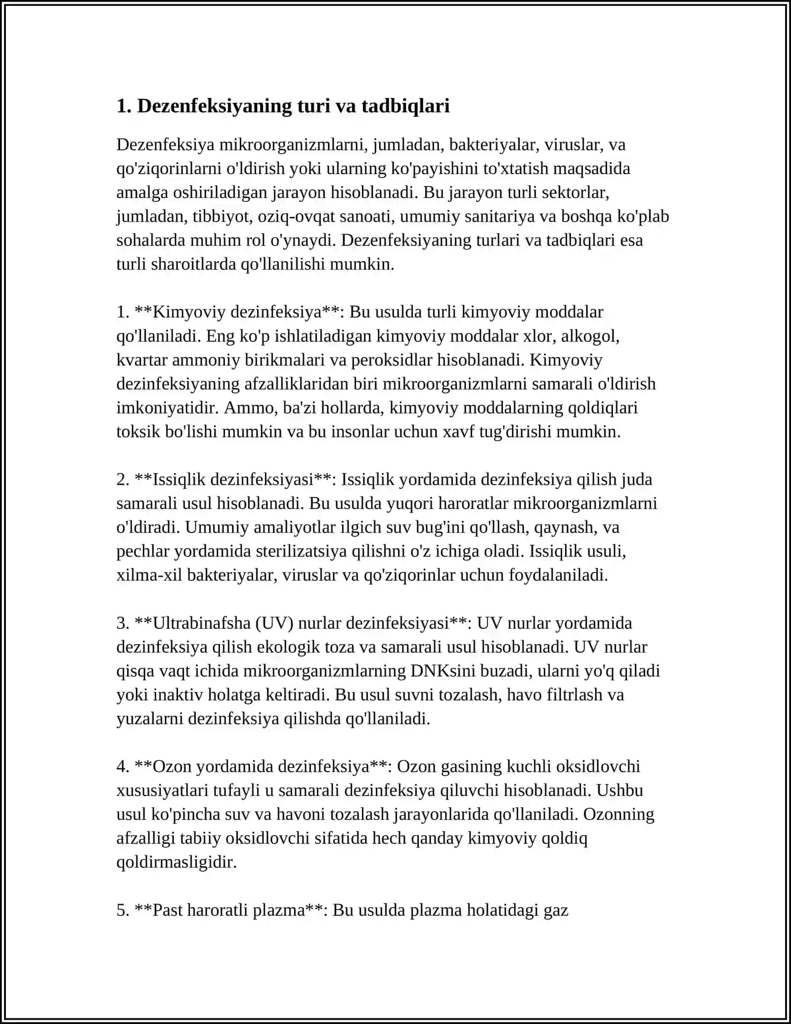 DEZINFEKSIYA VA DEZINFEKSIYA MAHSULOTLARI 3