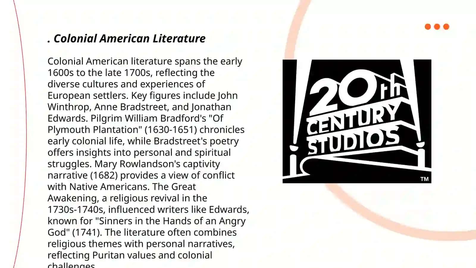 Formation and development of American literature 3