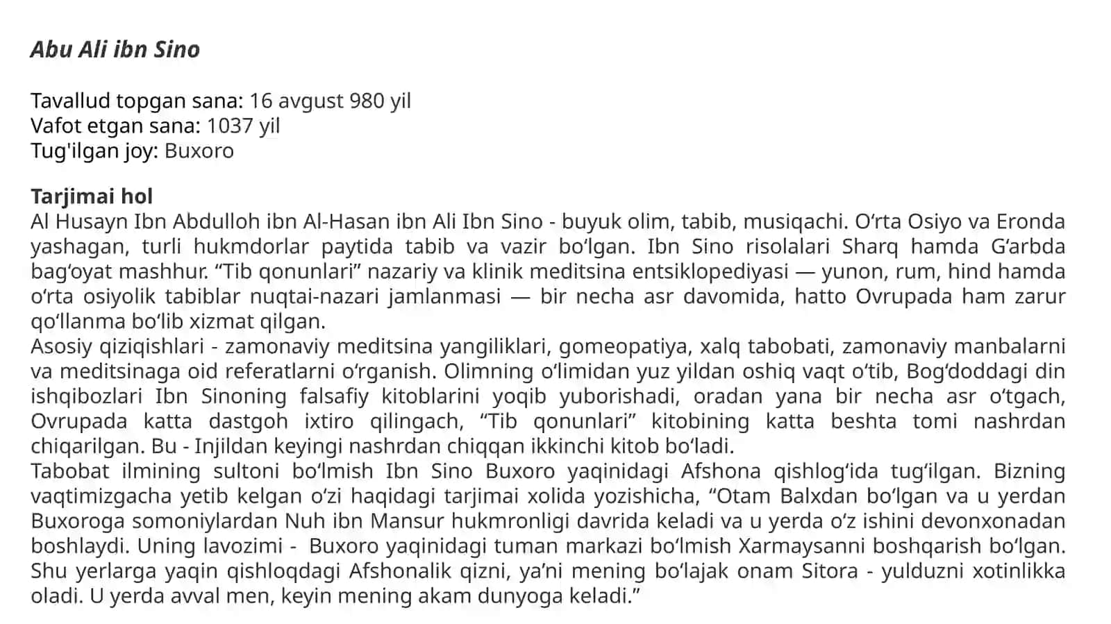 Ibn Sino va yaratgan "Tib qonunlari" asari 3