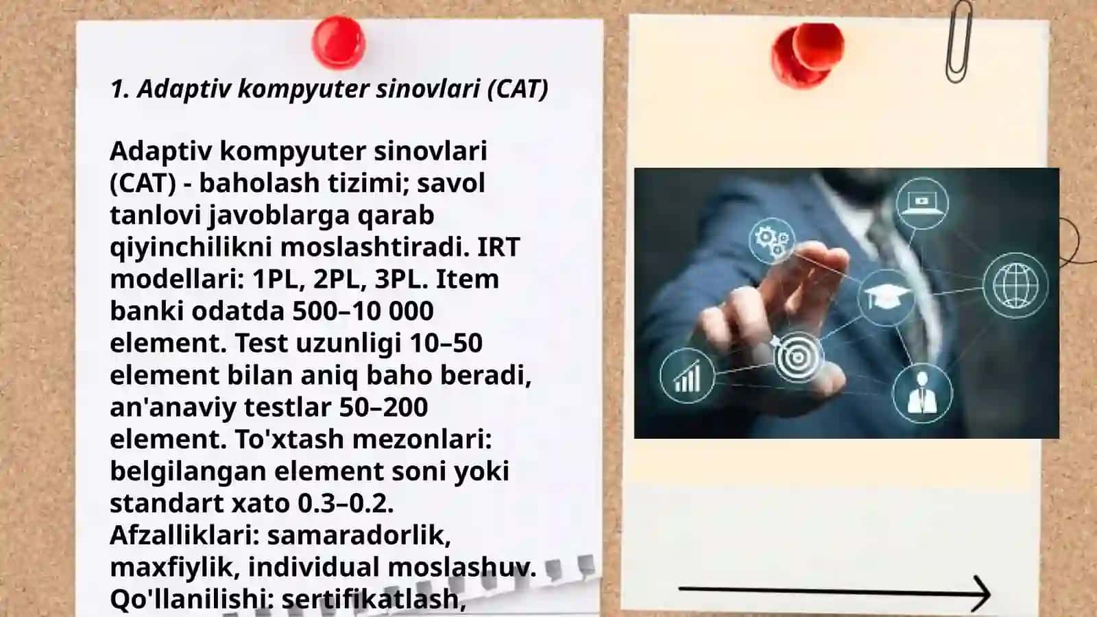 Talim oluvchilarning bilim, ko'nikma va malakalarini tashxis qilishning zamonaviy usullari 3