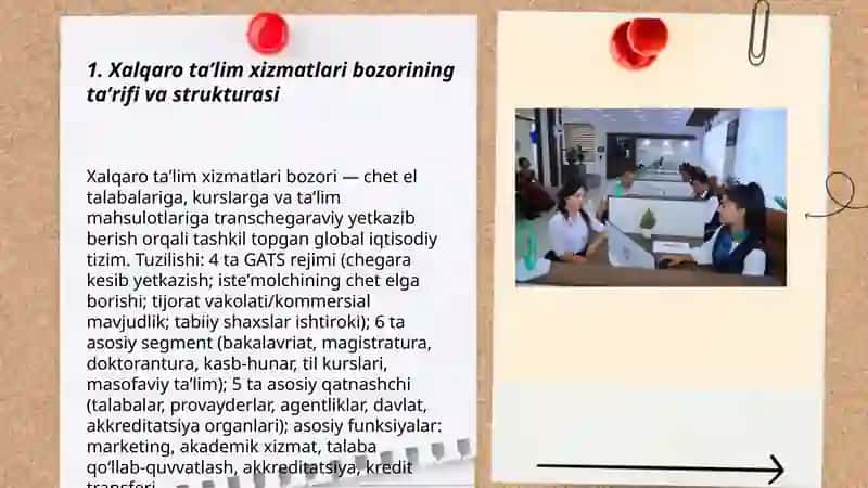 Xalqaro taʼlim xizmatlari bozori va unga taʼsir etuvchi omillar 3