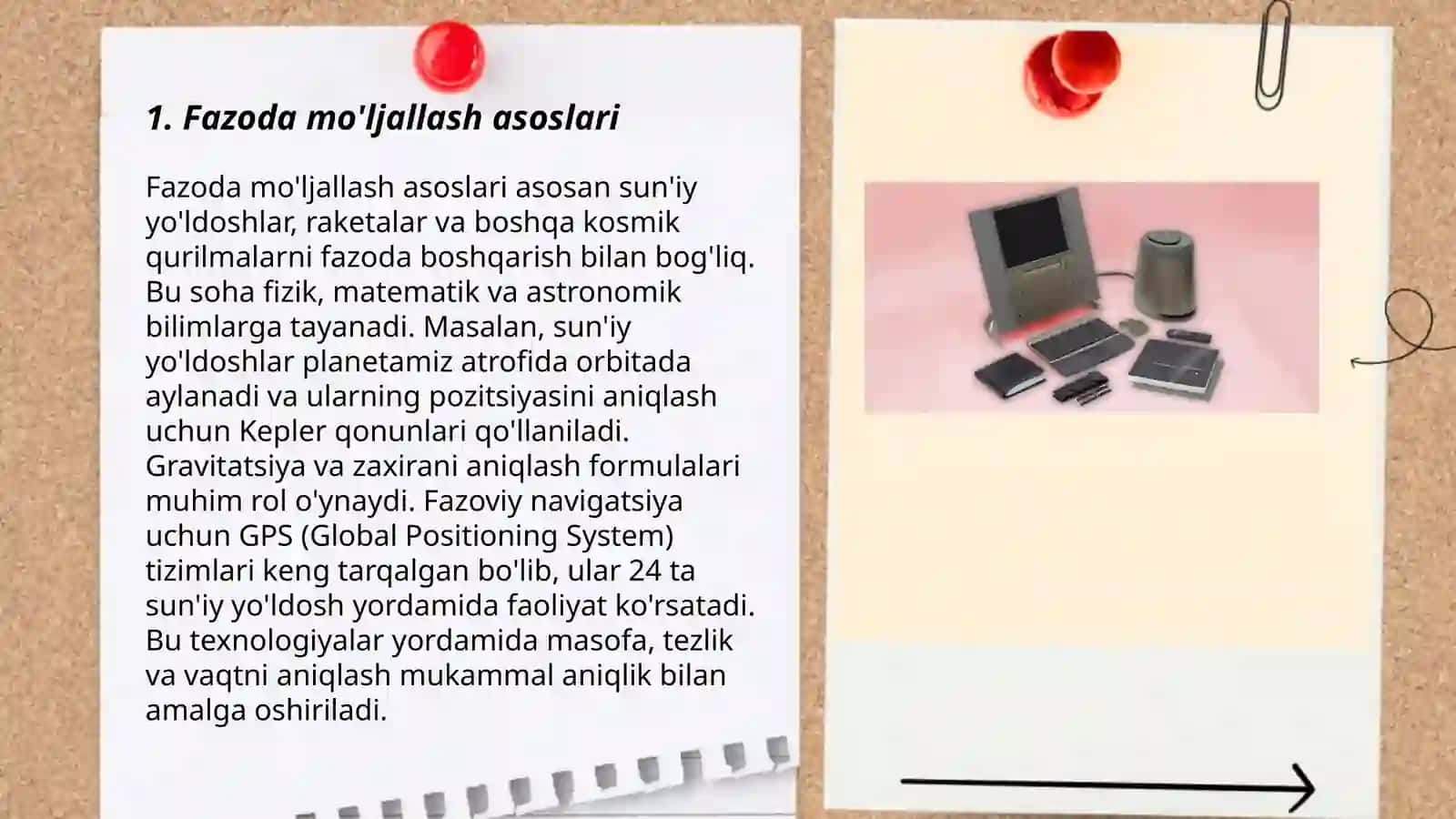 Fazoda mo'ljallash asoslari 3
