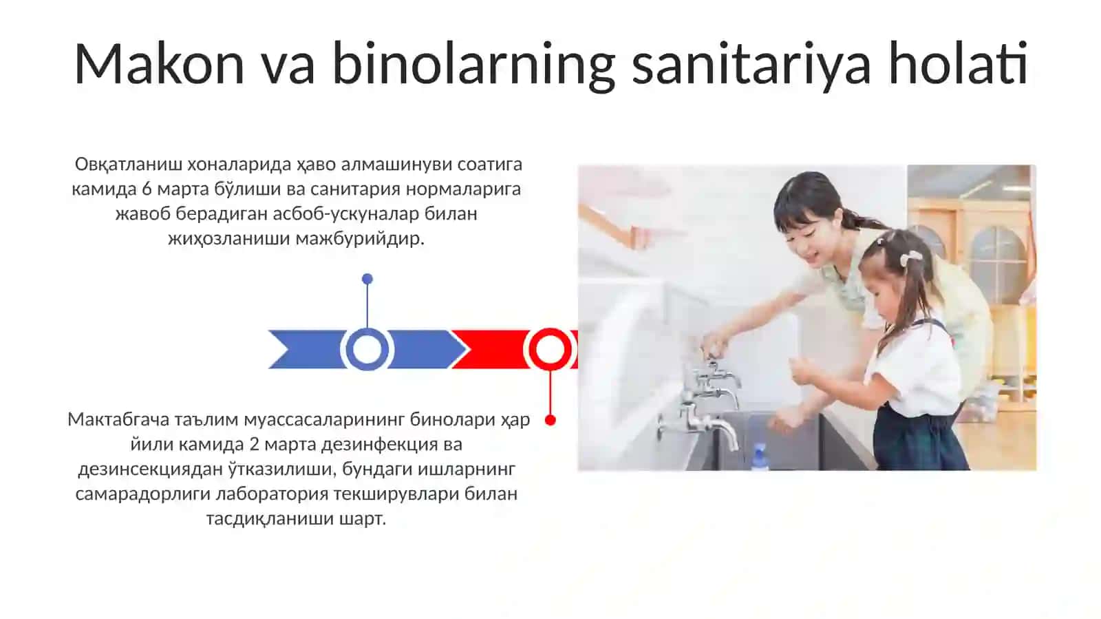 Maktabgacha bo‘lgan bolalar muassasalariga umumiy gigiyenik talablar 3