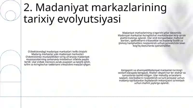 Madaniy Markazlarning Ijtimoiy Faoliti OʻZbekistonda 3