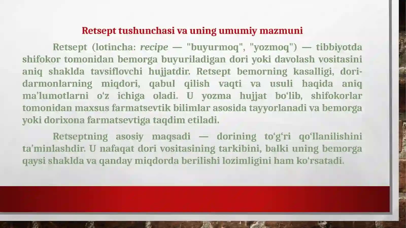 Retsept tarixi 3