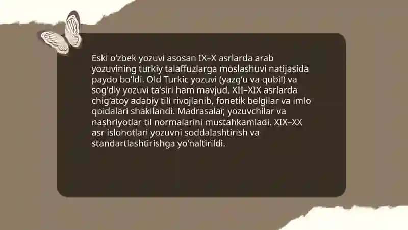 Eski o'zbek yozuvi tarixi 3