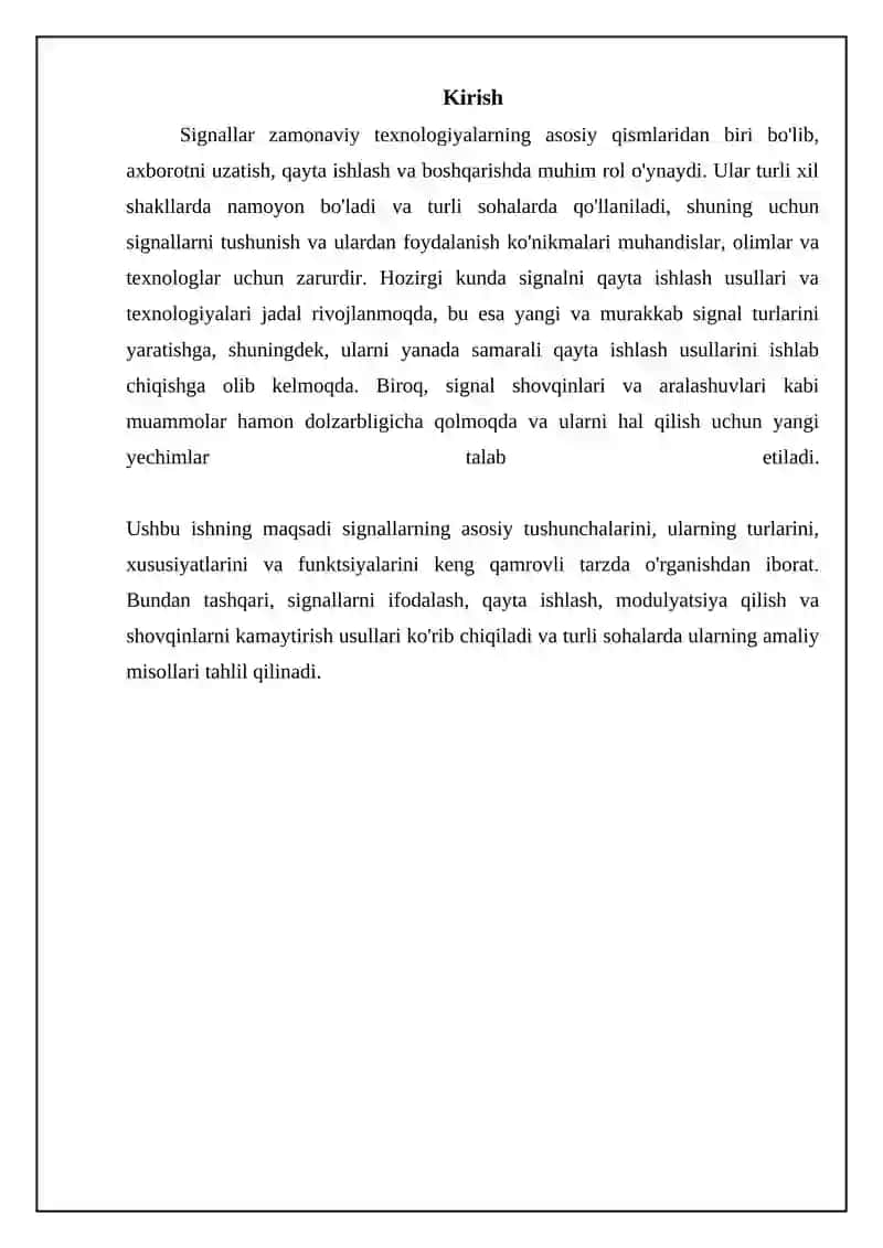 Signallar, ularning turlari va vazifalari 3
