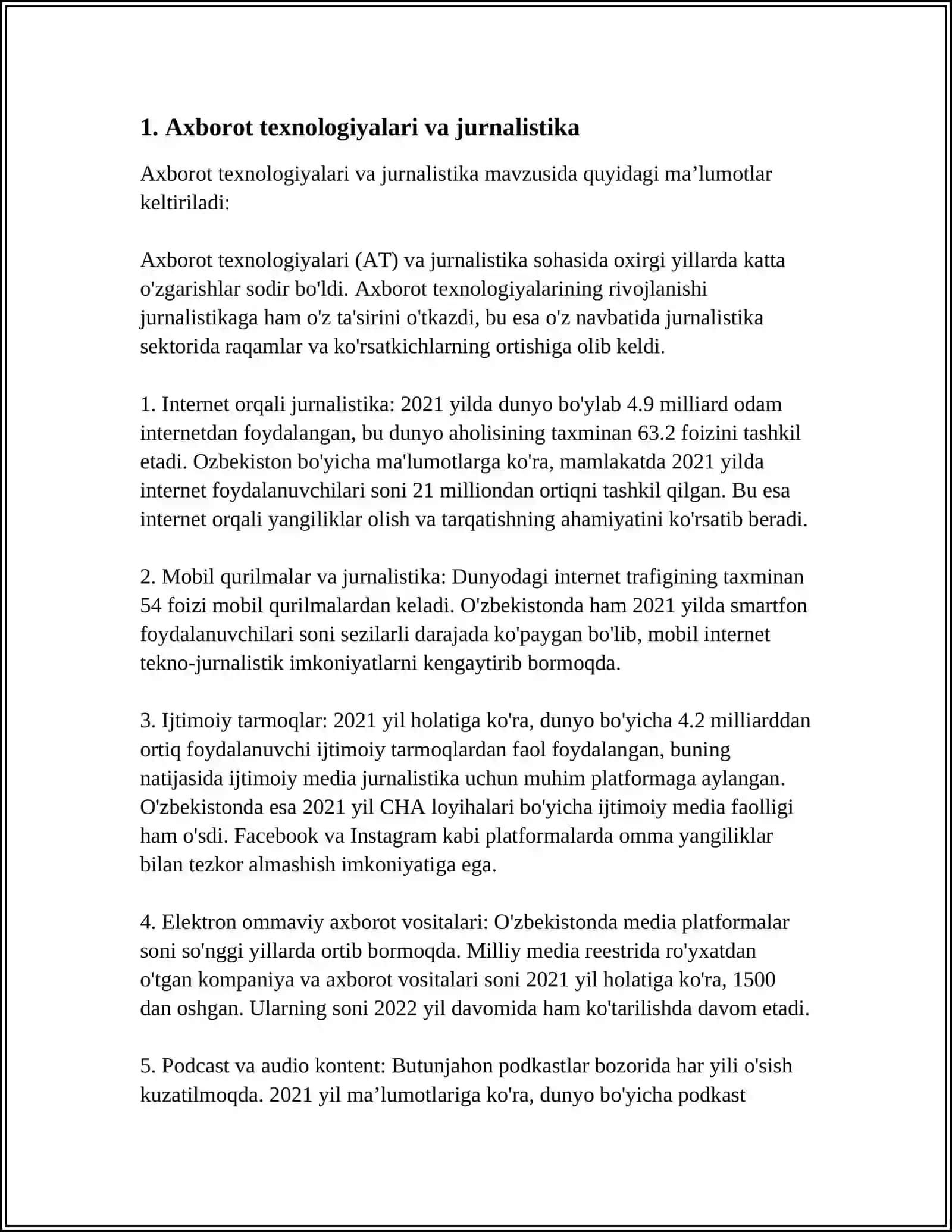 AXBOROT ASRI VA JURNALISTIKA 3