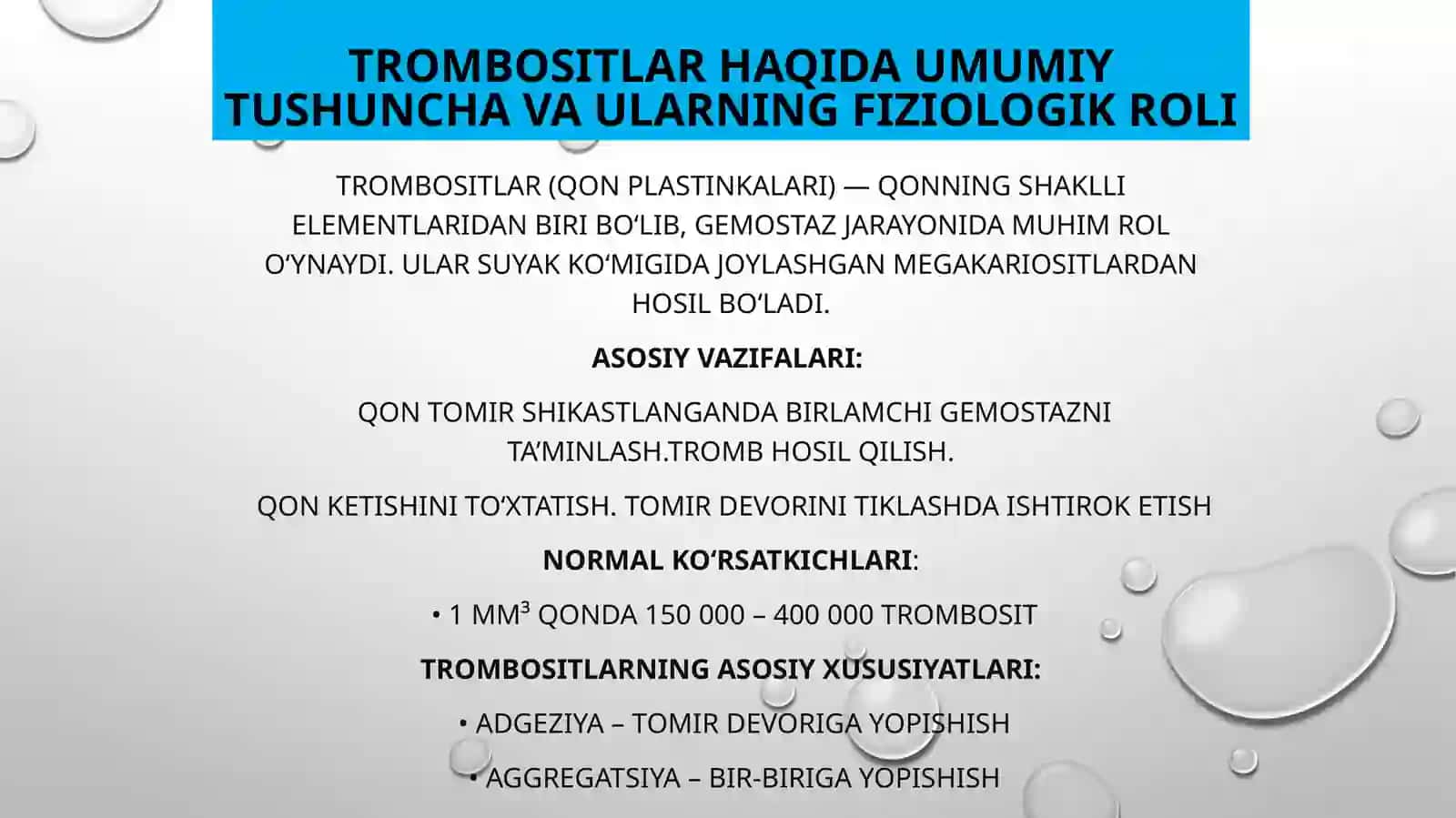 Nasliy va orttirilgan trombositopatiyalar va trombositopeniyalar 3