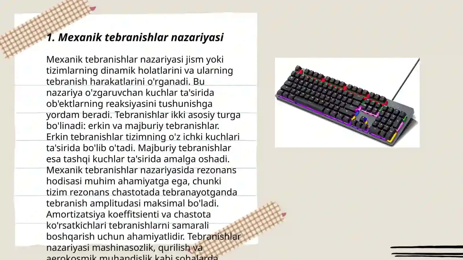 Mexanik tebranishlar nazariyasi 3