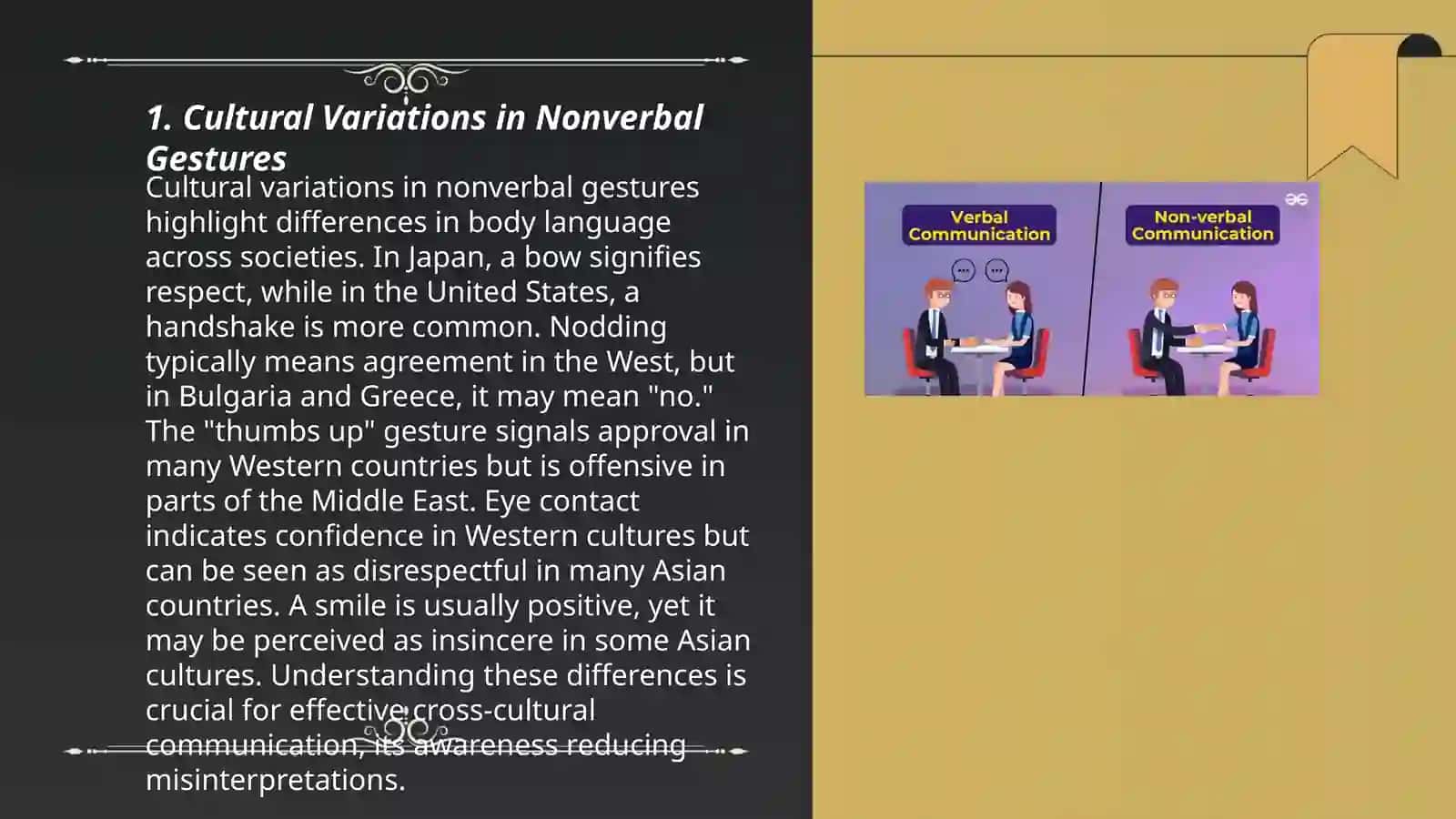CULTURAL SPECIFICITY OF VERBAL AND NON VERBAL MEANS OF COMMUNICATION 3