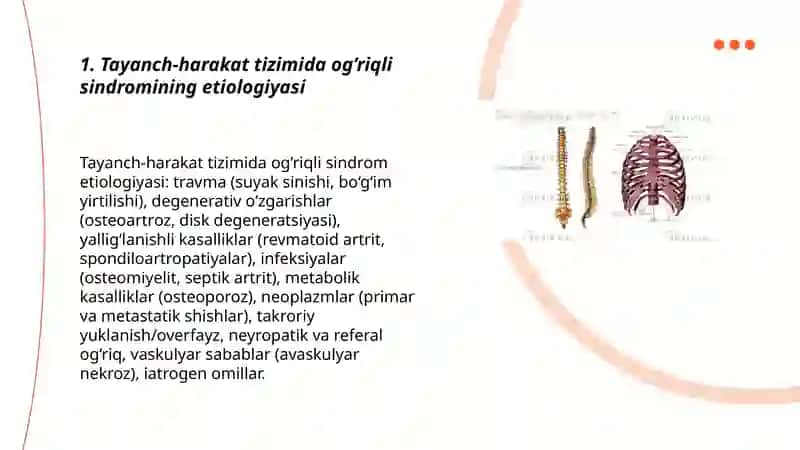 Tayanch-harakat tizimida og’riqli sindromi 3