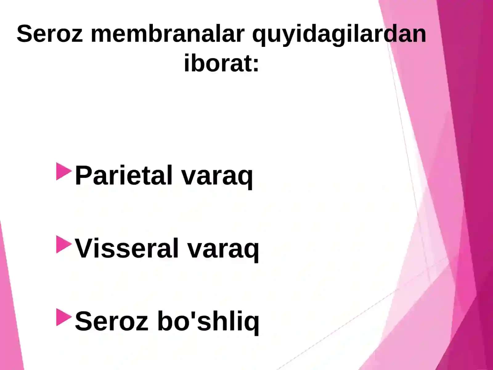Transsudat va ekssudatni tekshirishNabiyeva F.S 3