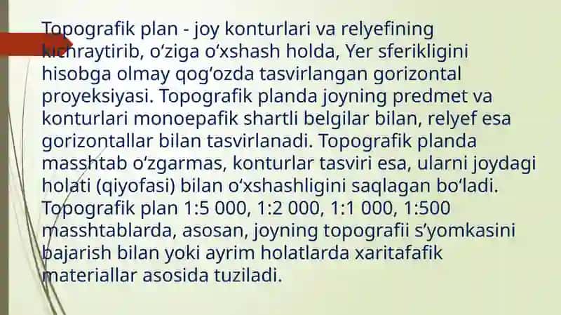 Karta va planlarda masshtablar 3