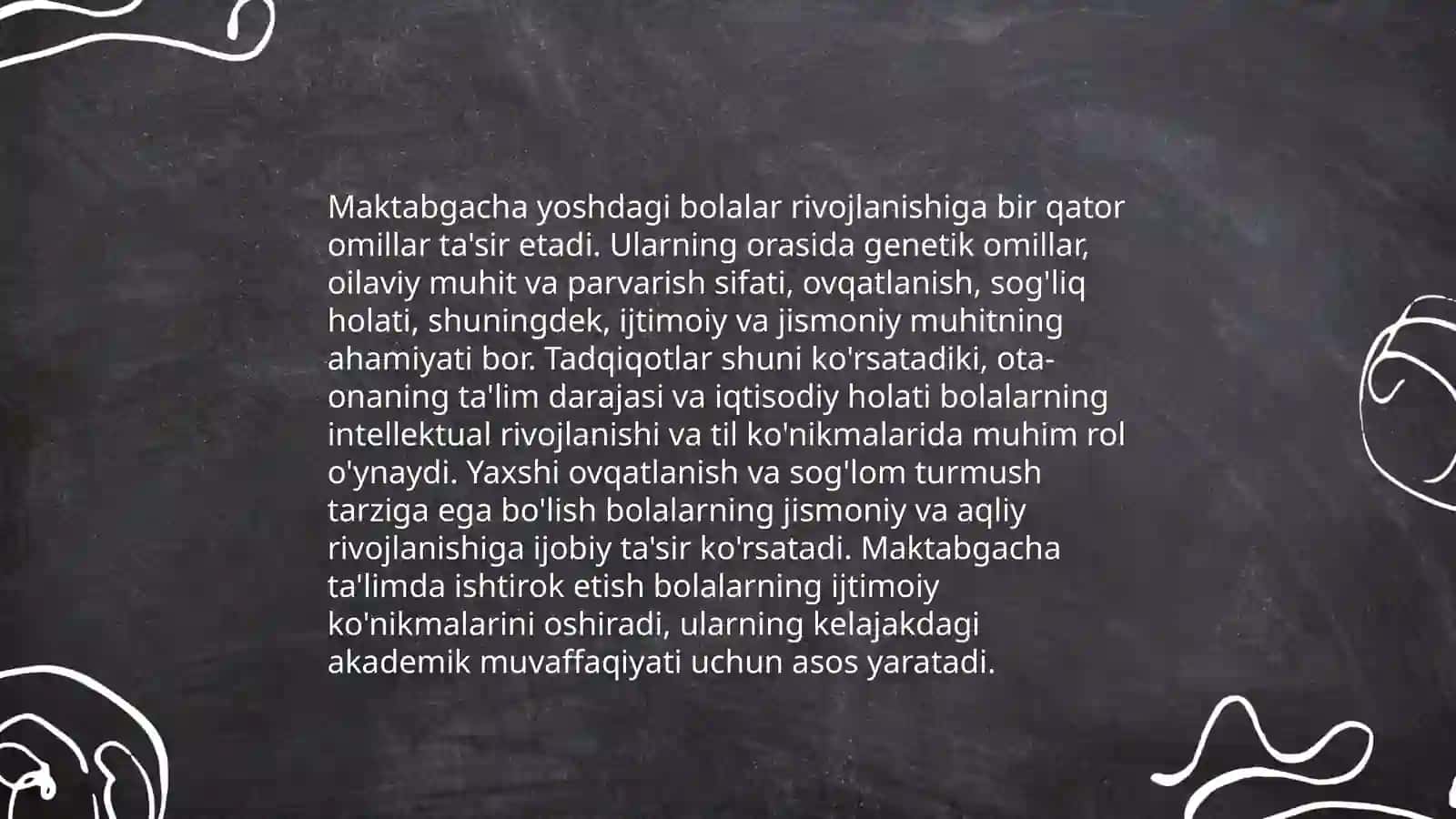 Maktabgacha tarbiya yoshdagi inqiroz 3