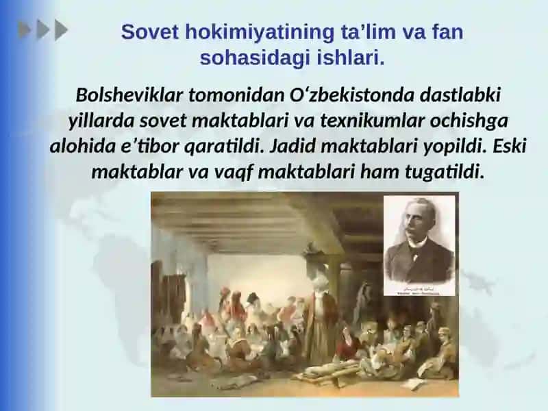 Sovet hokimiyati yuritgan madaniy siyosat 3