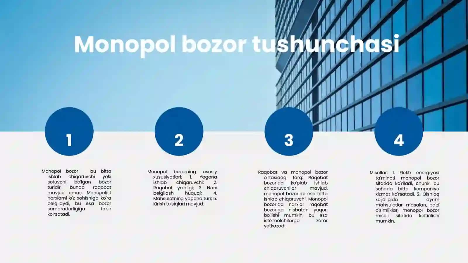 Monopol bozor va uning raqobat afzalliklari 3