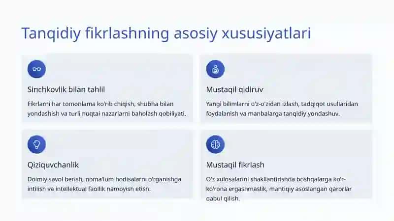 Talabalarda Tanqidiy Fikrlashni Rivojlantirish 3