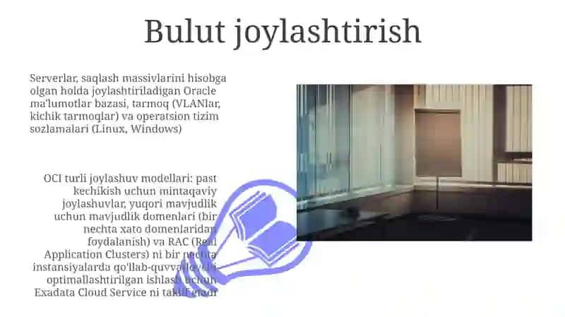 Oracle ma'lumotlar bazasini boshqarish tizimlari 3
