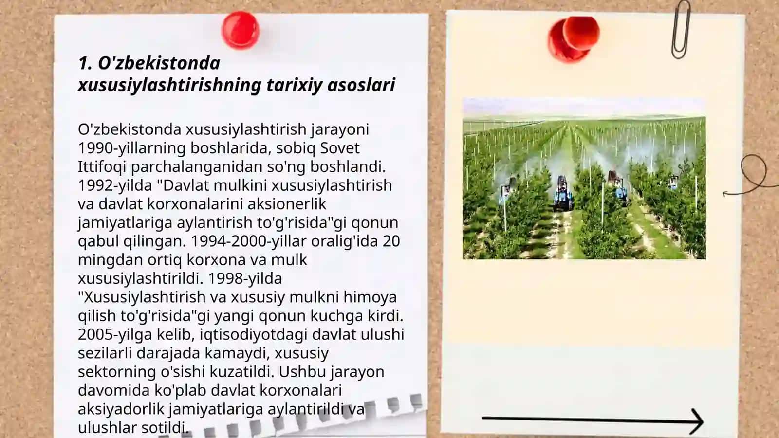 O'zbekistonda xususiylàshtirish jarayonlaring boshqichì va vazifalari 3