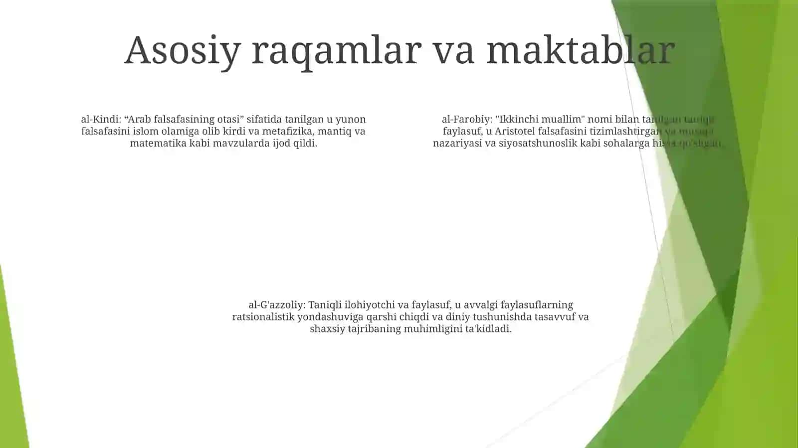 Òrta Asr Sharq Falsafasi 3